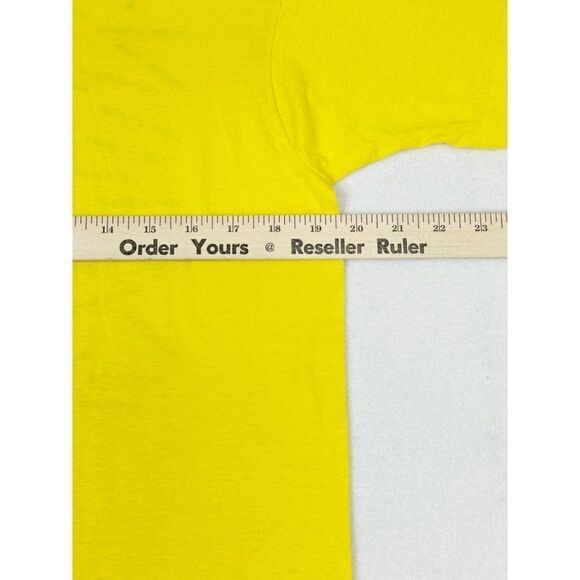 Vintage 1990 Bridgeport Jr High Band T-Shirt Yellow Music Single Stitch - Picture 7 of 8